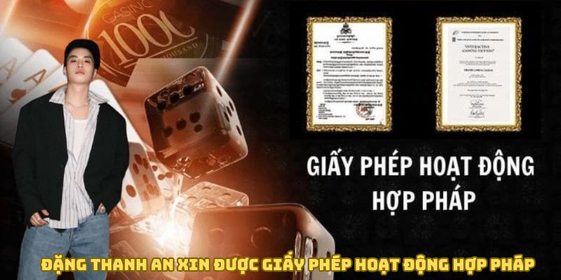 Đặng Thành An CEO OKKING xin được giấy phép hoạt động hợp pháp